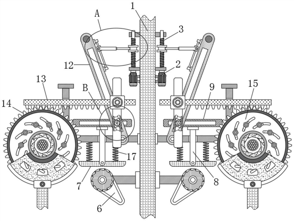 A device for stripping insulation and protective layers of flame-retardant rubber-sheathed cables