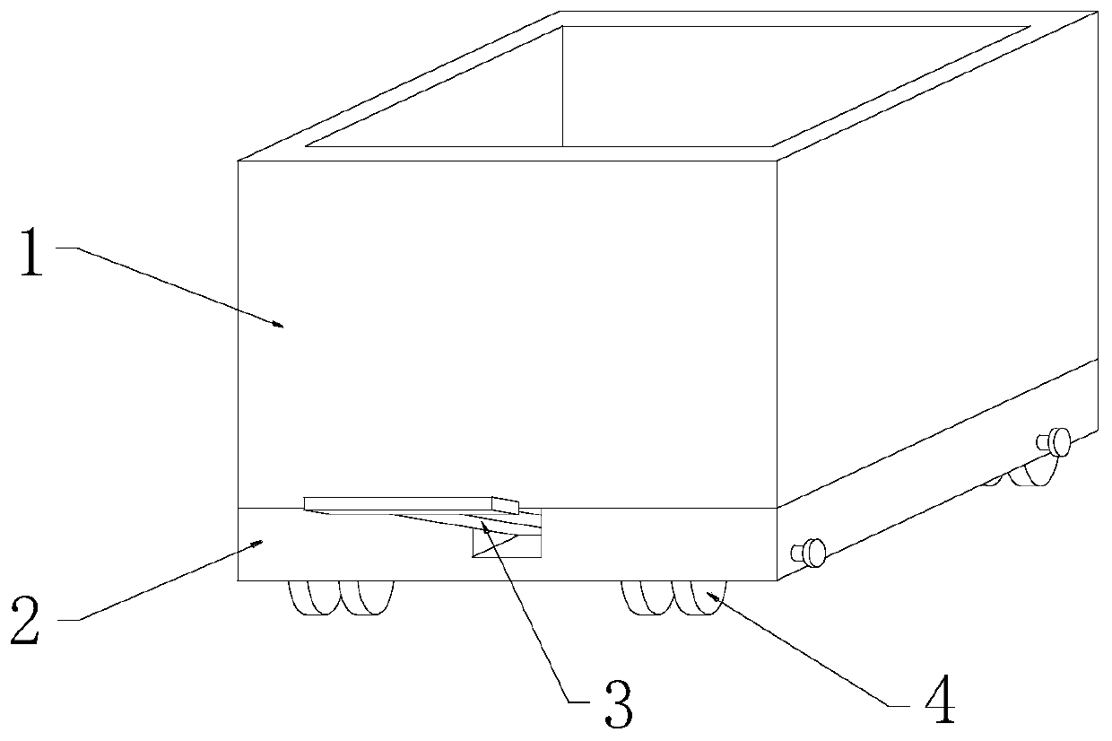 Waste collecting box used during food quality detection