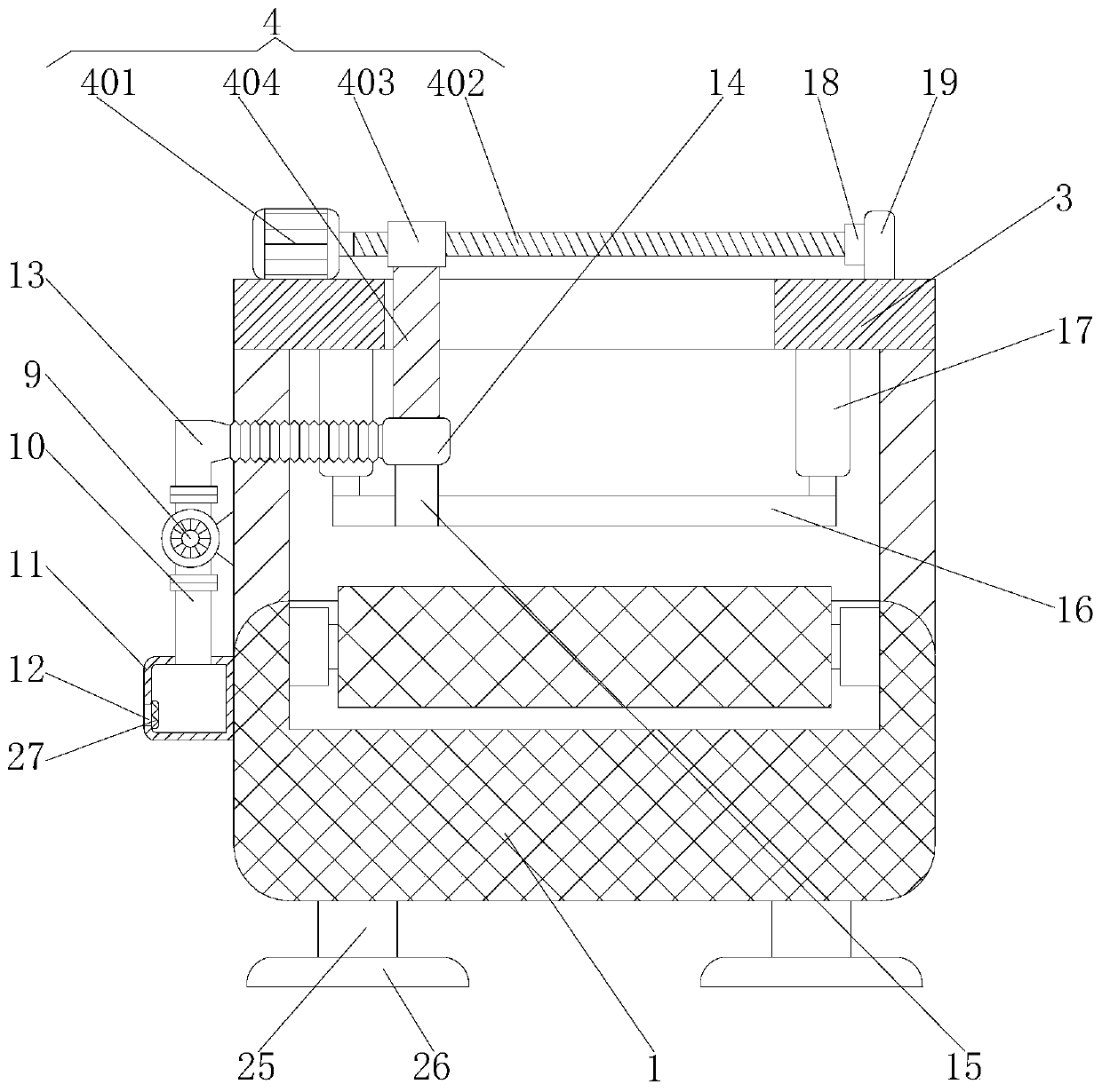 Dedusting mechanism of transverse cutting machine used for production of crush-resistant corrugated base paper