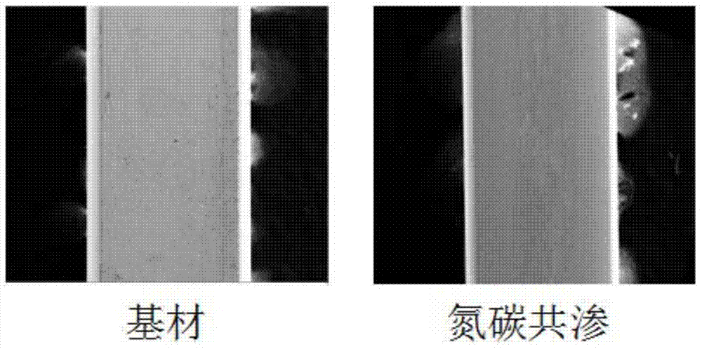 Salt bath nitrocarburizing modifying method for surface of orthodontics arch wire