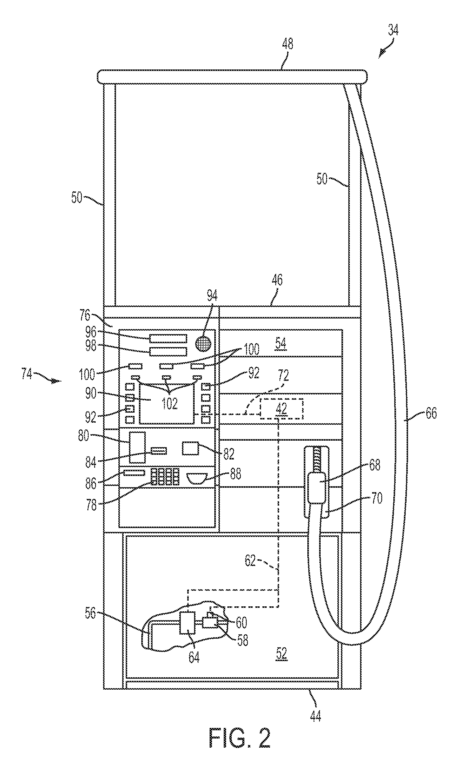 Fuel dispenser input device tamper detection arrangement