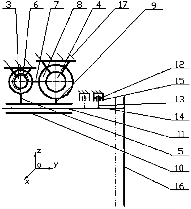 Spiral door carrying guide rod groove cam combination space mechanism for sliding-plug door