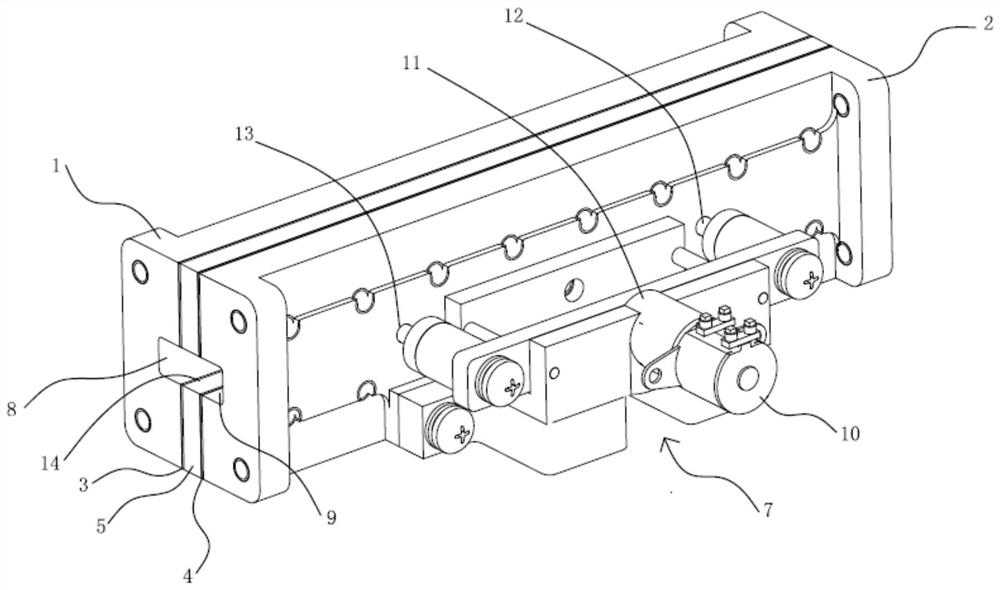 Dielectric loading adjustable filter with double-metal diaphragm structure