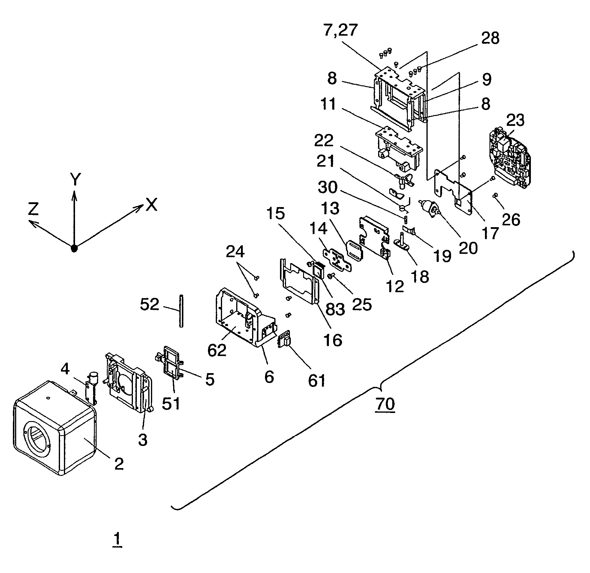 Pickup device driving apparatus, photographing device using the same, and monitoring camera apparatus