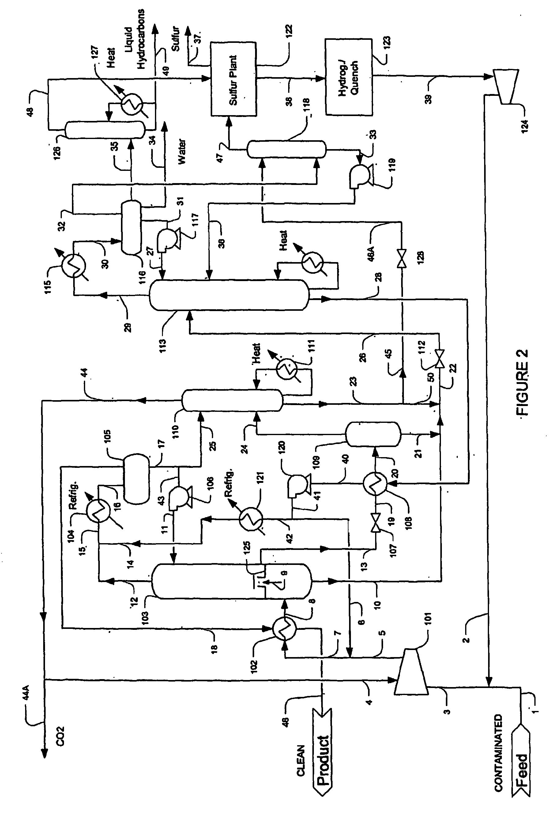 Configurations and methods for acid gas and contaminant removal with near zero emission