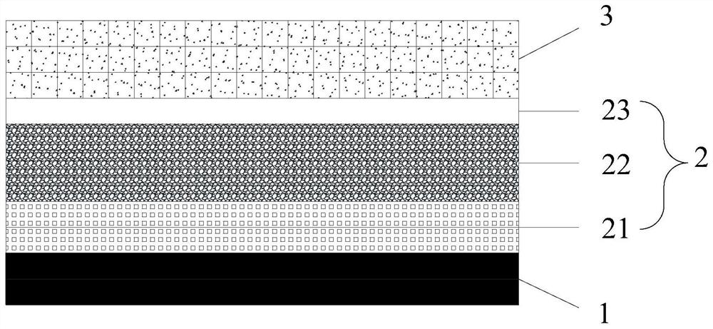 Fiber implanted permeable pavement structure