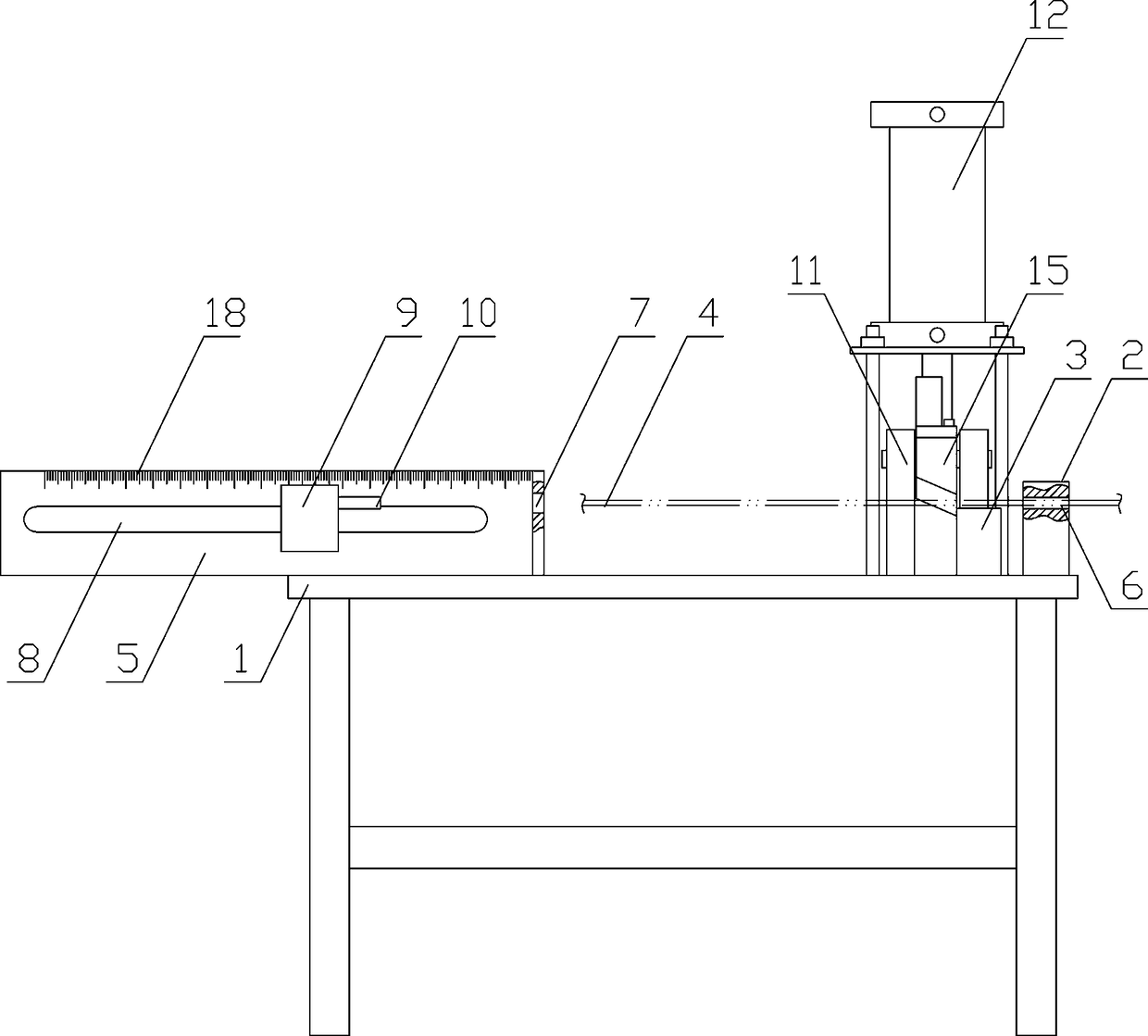 Steel wire shearing machine