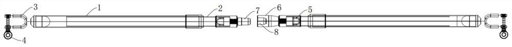 Paraglider parachute rope group belt anti-winding supporting rod