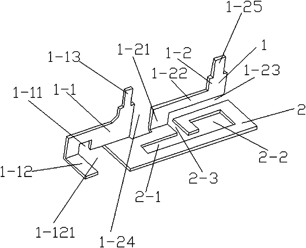 High-efficiency 2.4GHz single-mode antenna