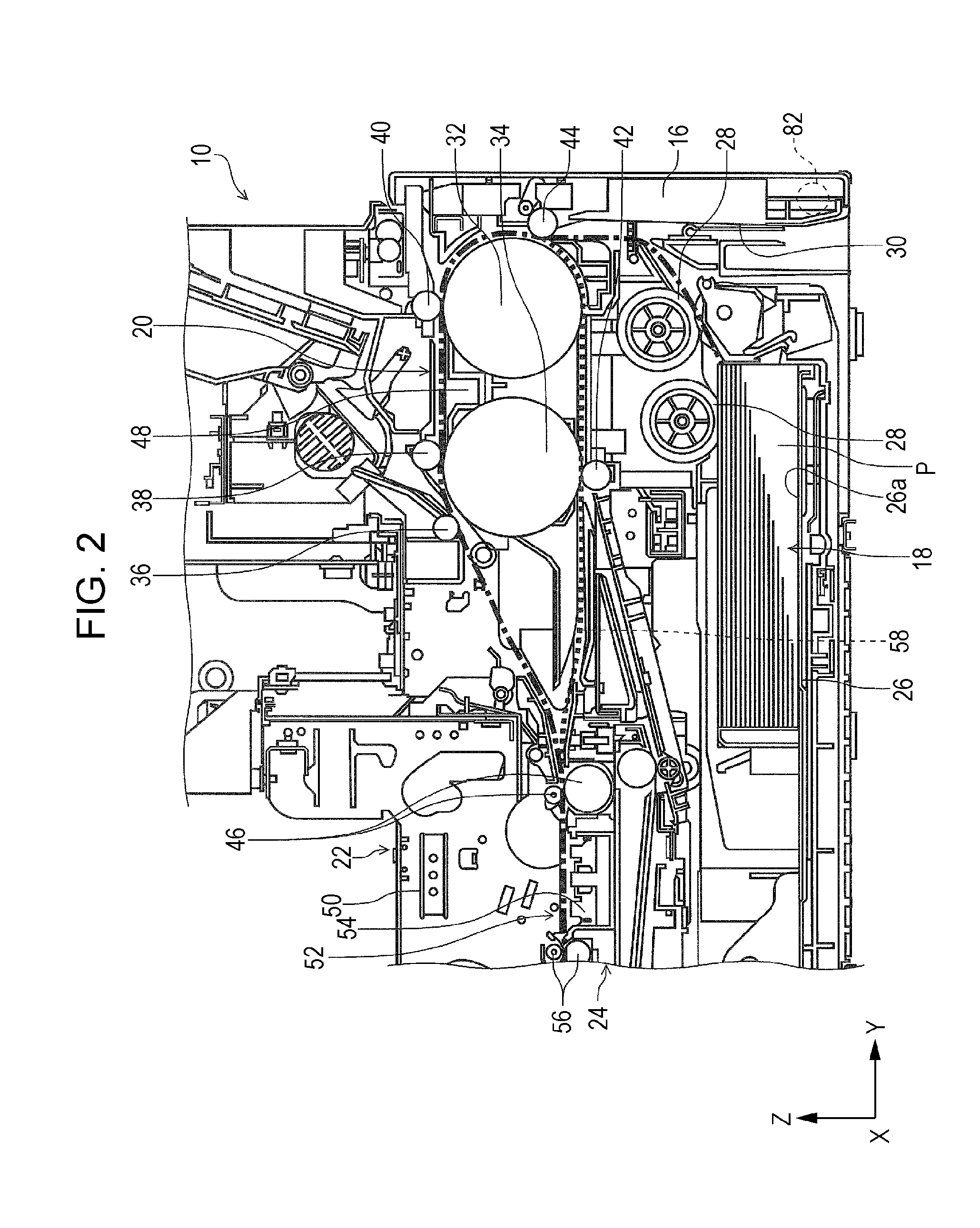 Medium transport device and recording device