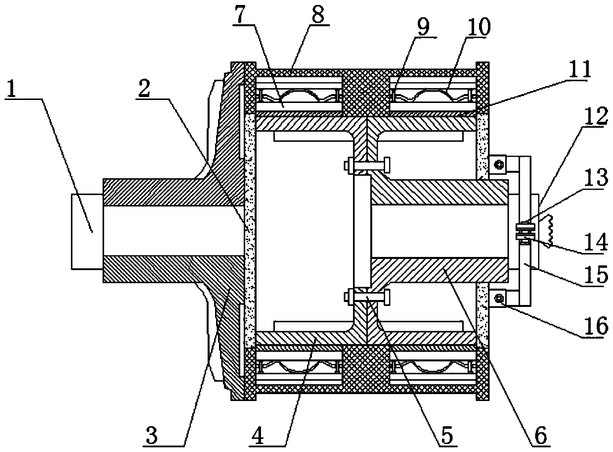 A hydraulic rotary joint mechanical transmission clutch