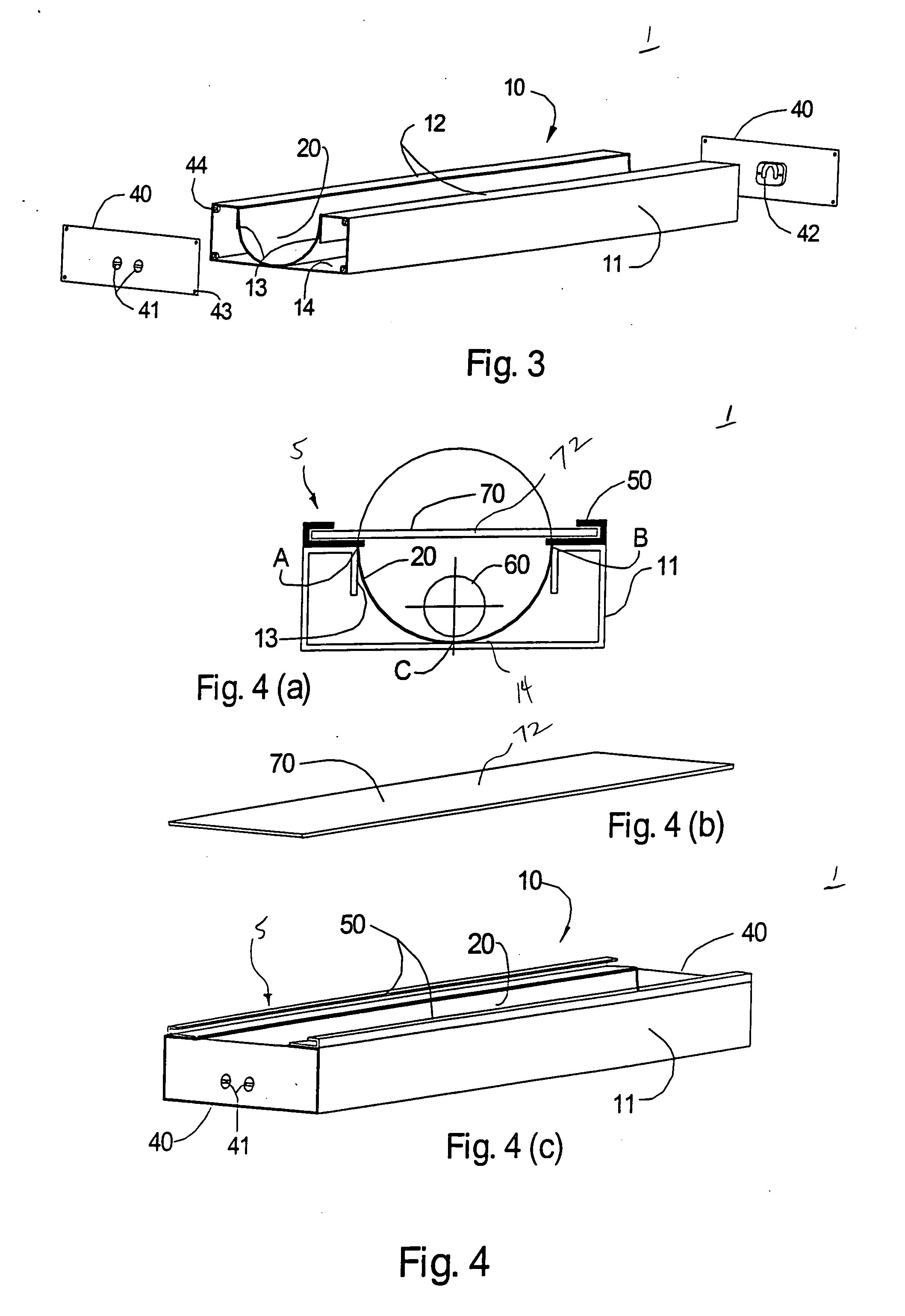 Lighted sign fixture having reflective surface