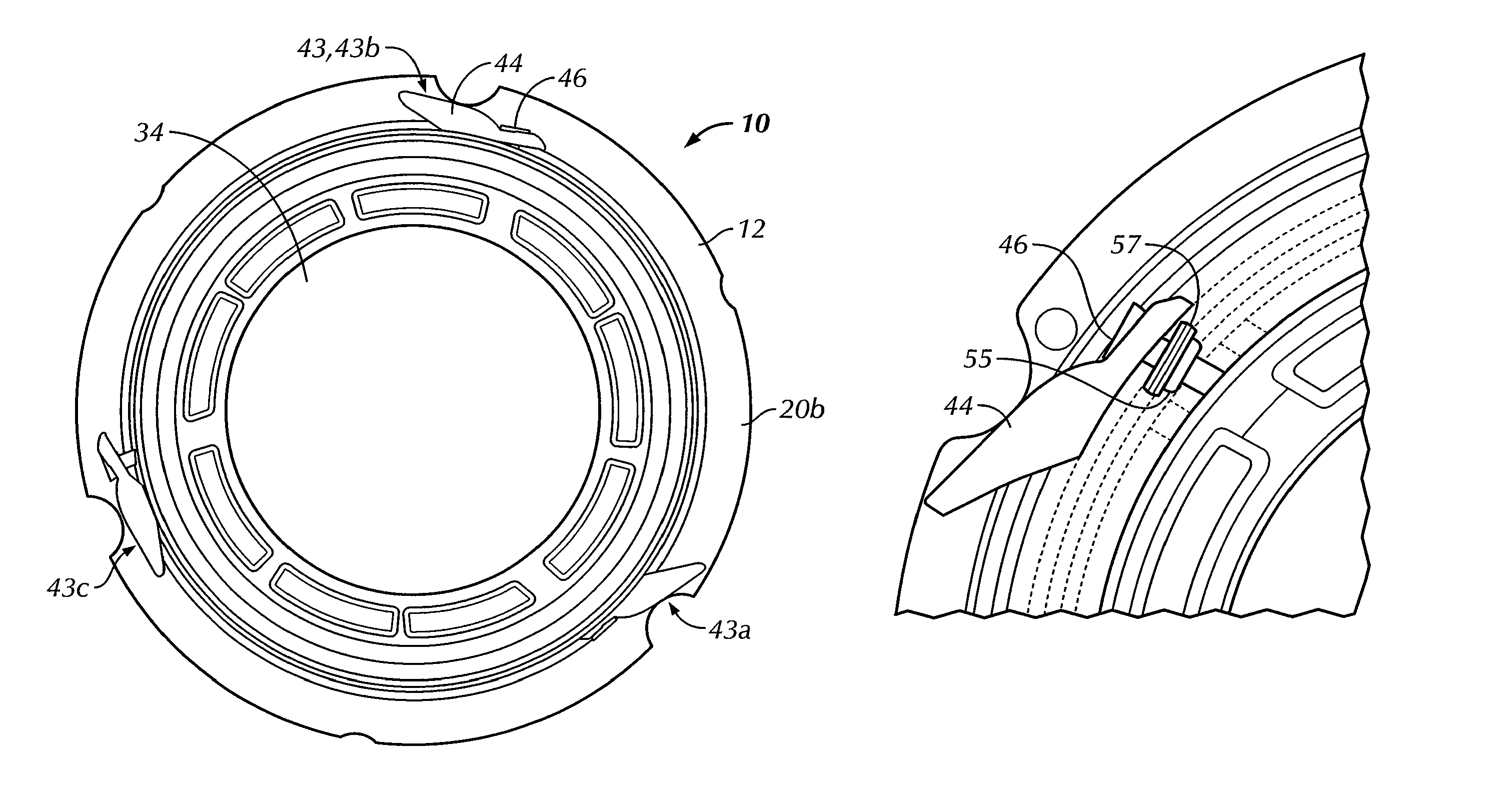 Barrier isolator port assembly