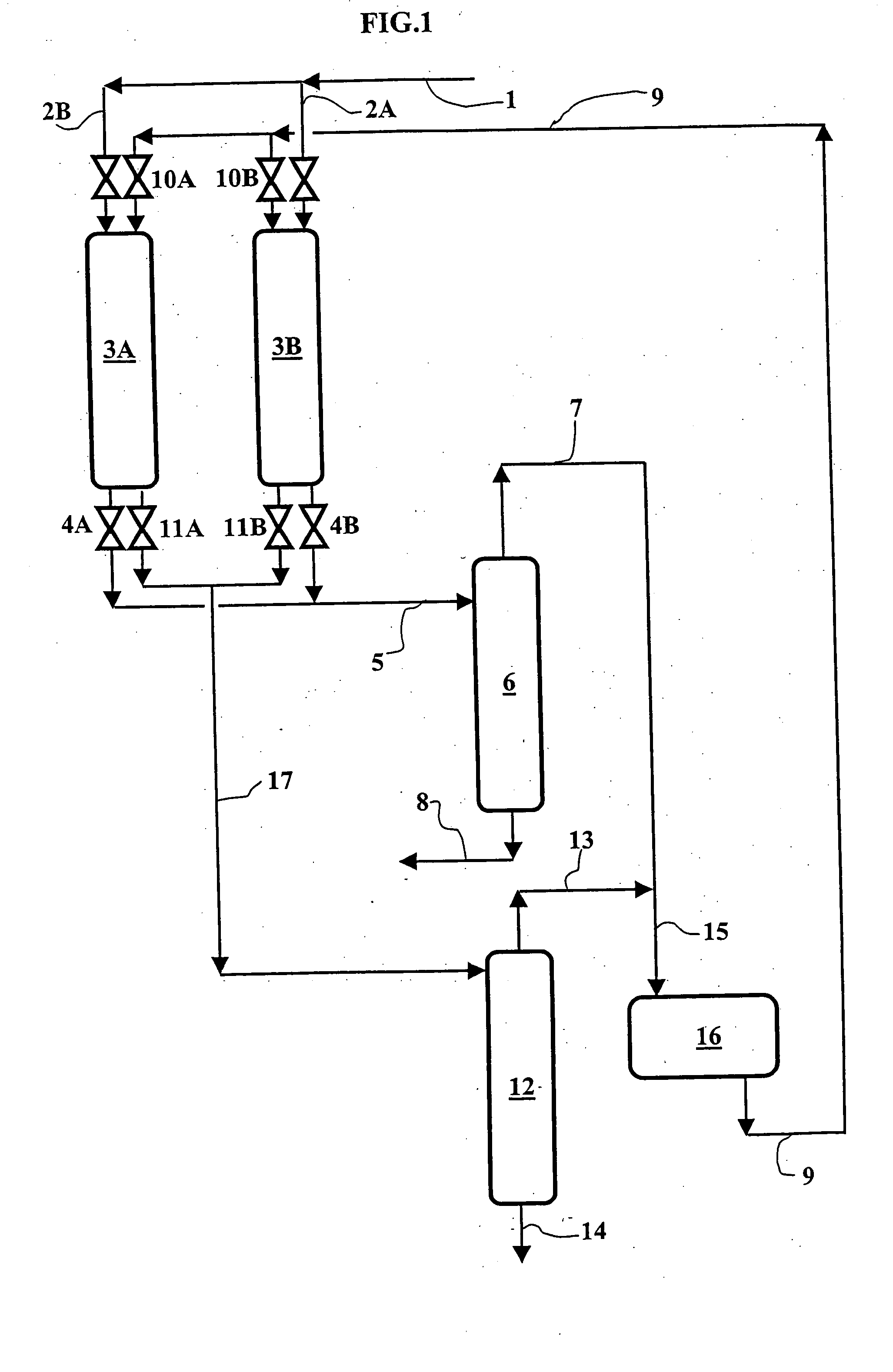 Proess for desulfurization, denitrating and/or dearomatization of a hydrocarbon feedstock by adsorption on a spent solid adsorbent