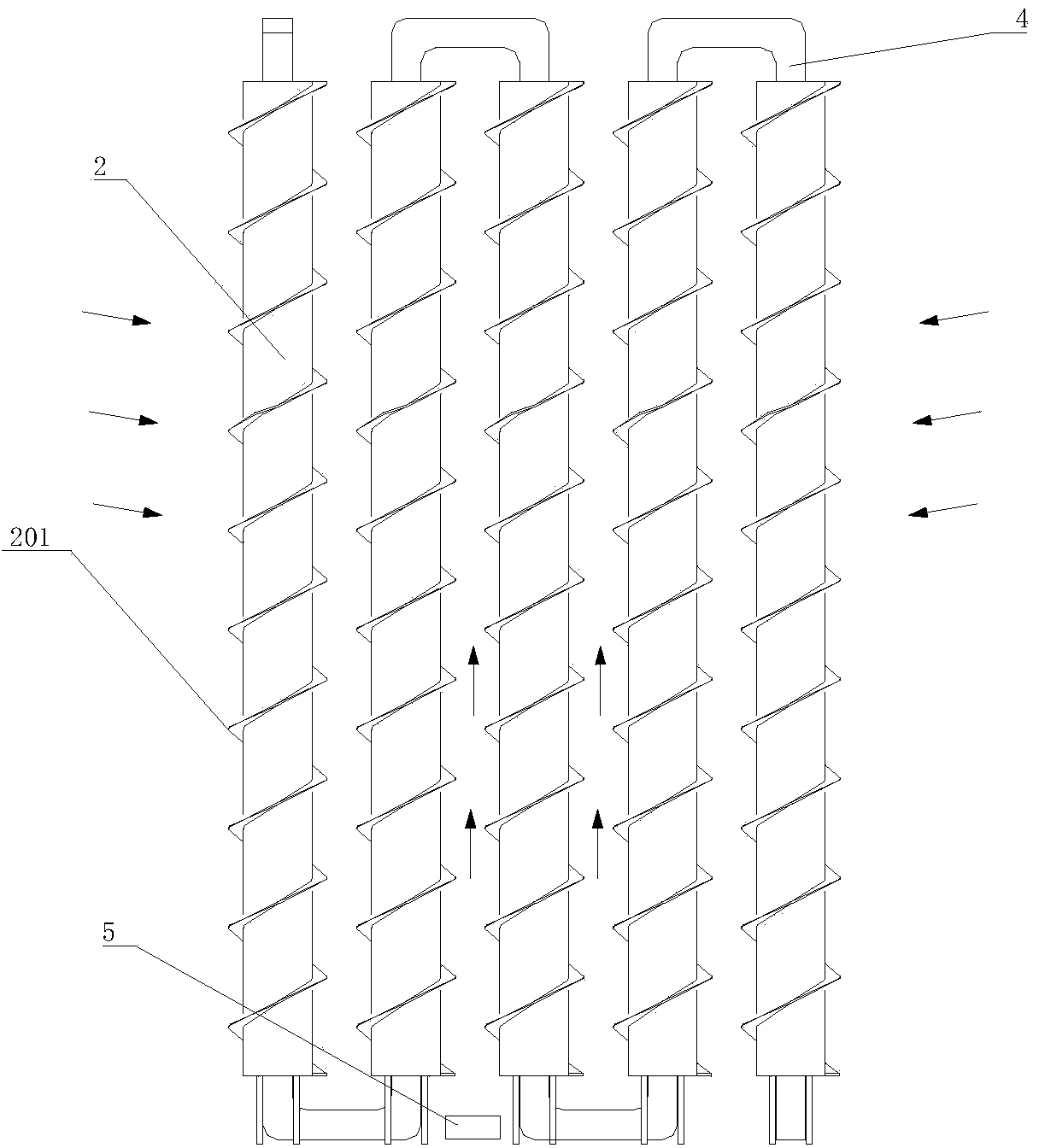 LNG (Liquefied Natural Gas) air bath gasification device