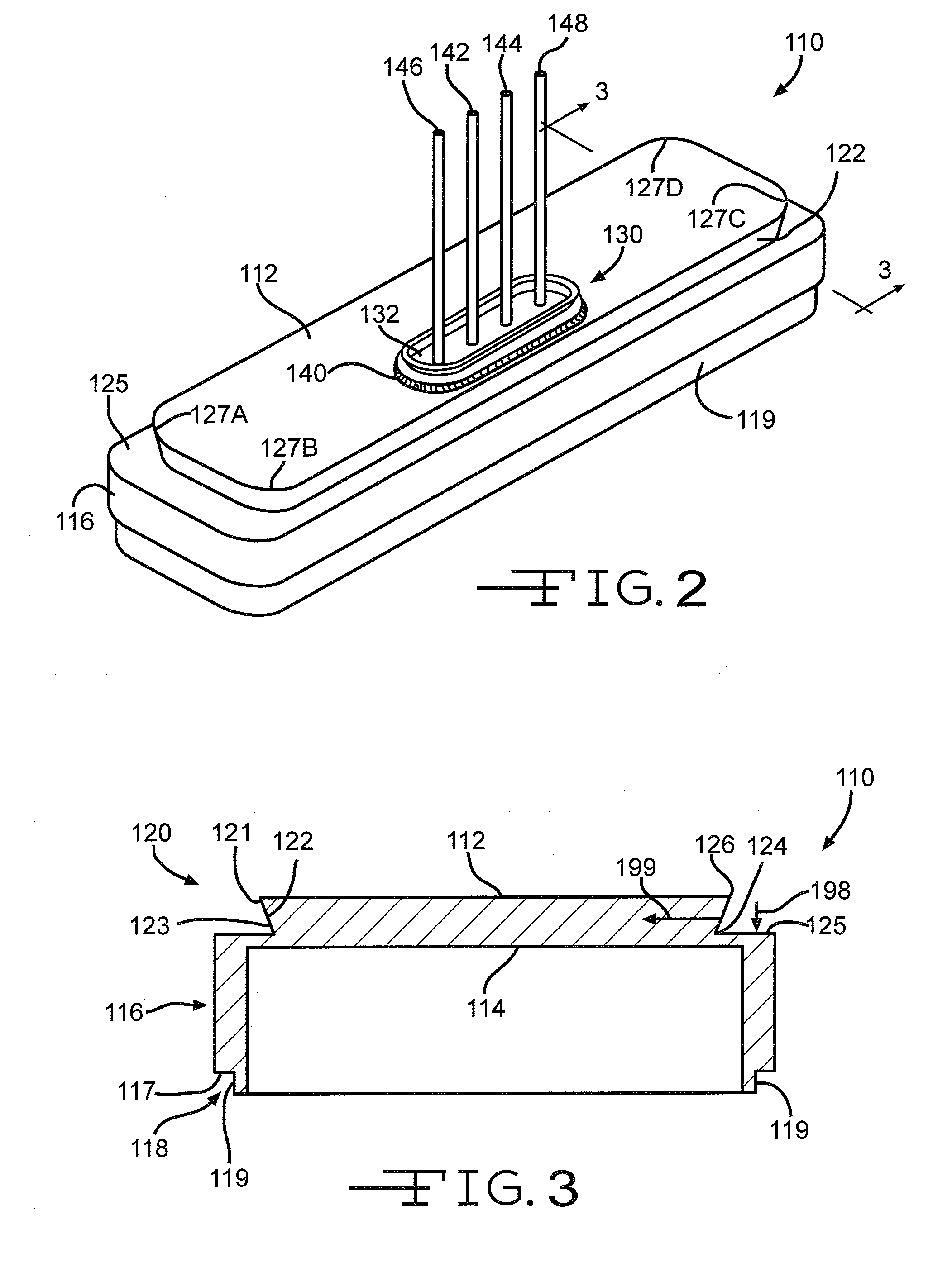 Header over-molded on a feedthrough assembly for an implantable device