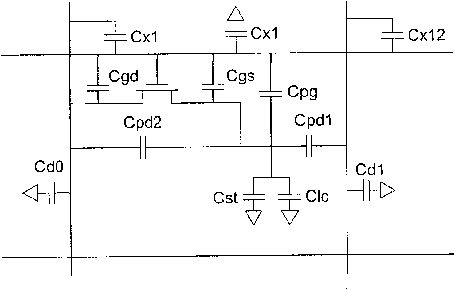 Pixel structure of liquid crystal display