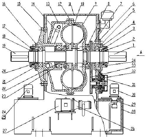 Flexible start speed adjusting device capable of realizing belt-type conveyor on-load power isolation