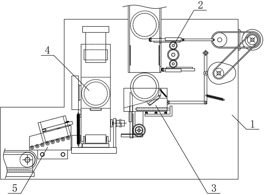 A kind of metal circular tube conveying turning device