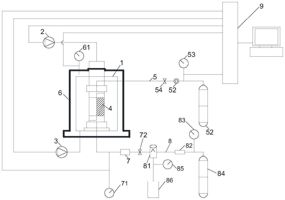 Testing device and testing method for simulating mechanical properties of marine energy soil-well interface in hydrate exploitation process