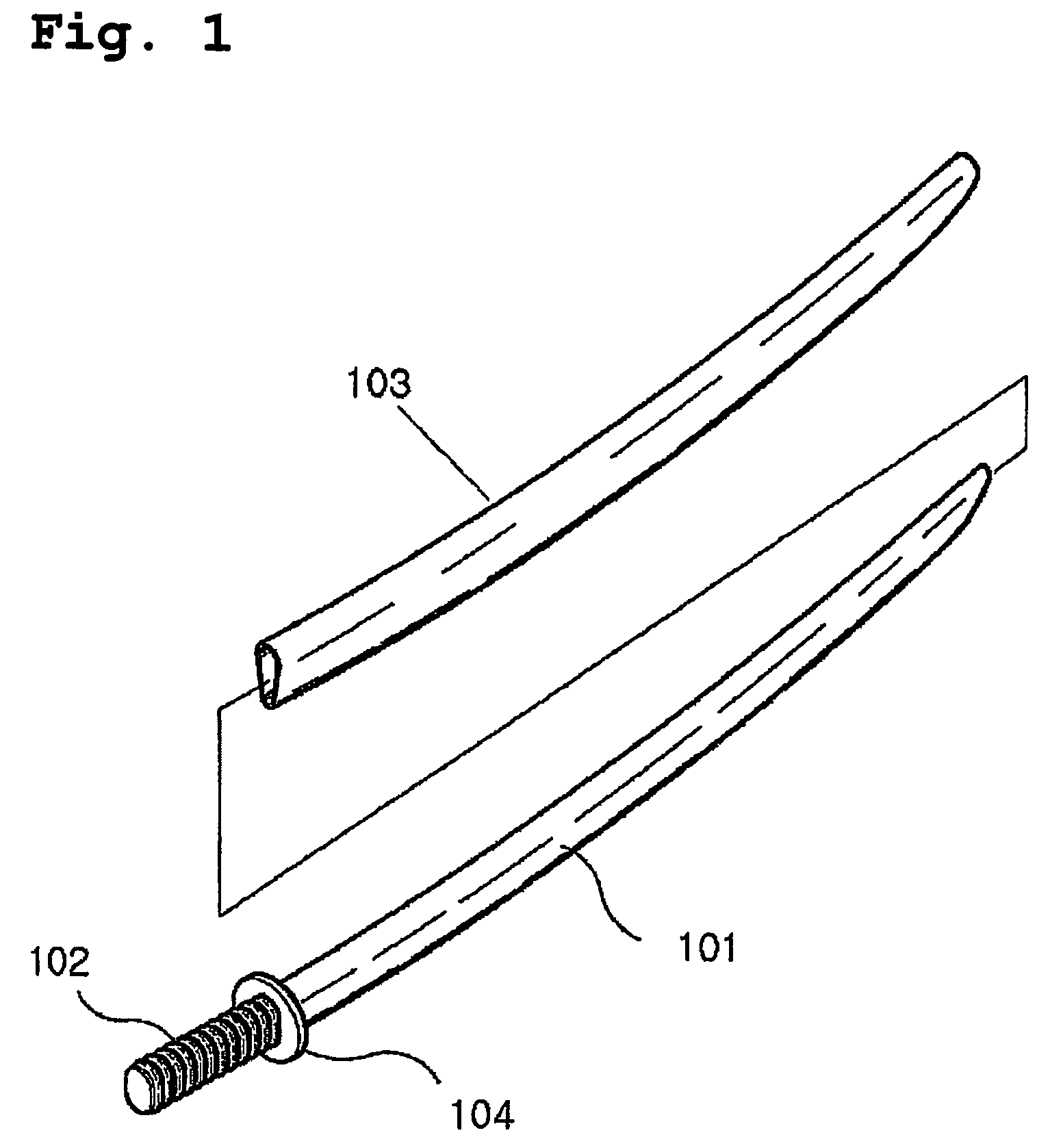 Fencing training sword