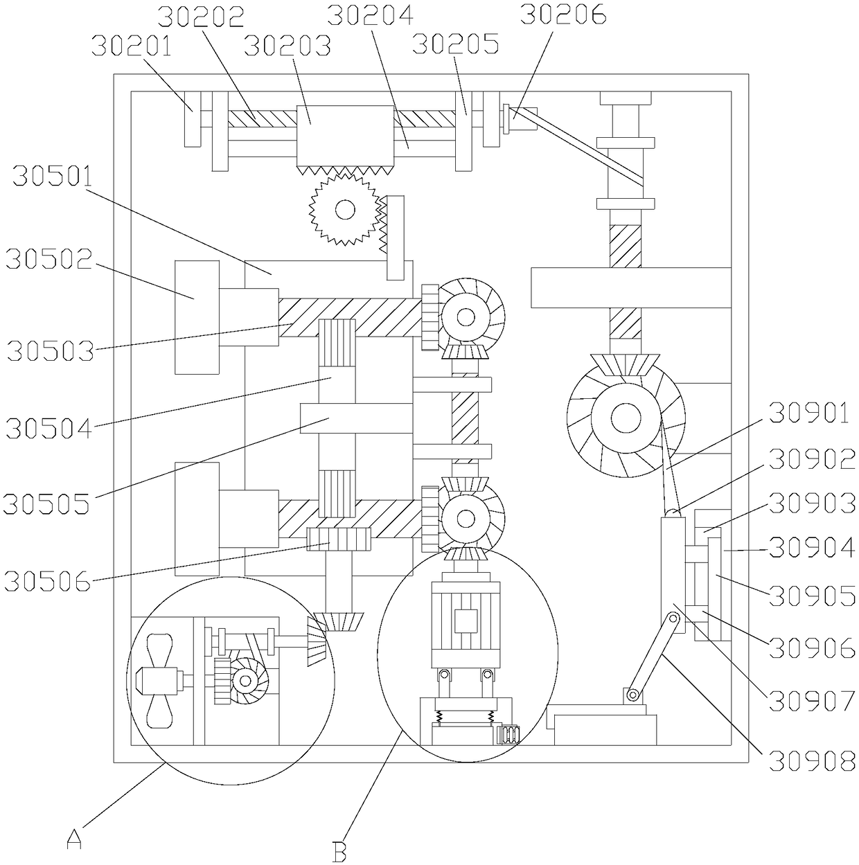 Aluminum alloy door quality detection device