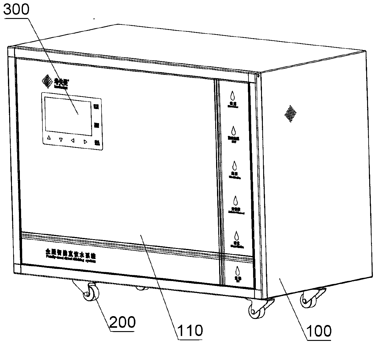 Control system for direct drinking water equipment