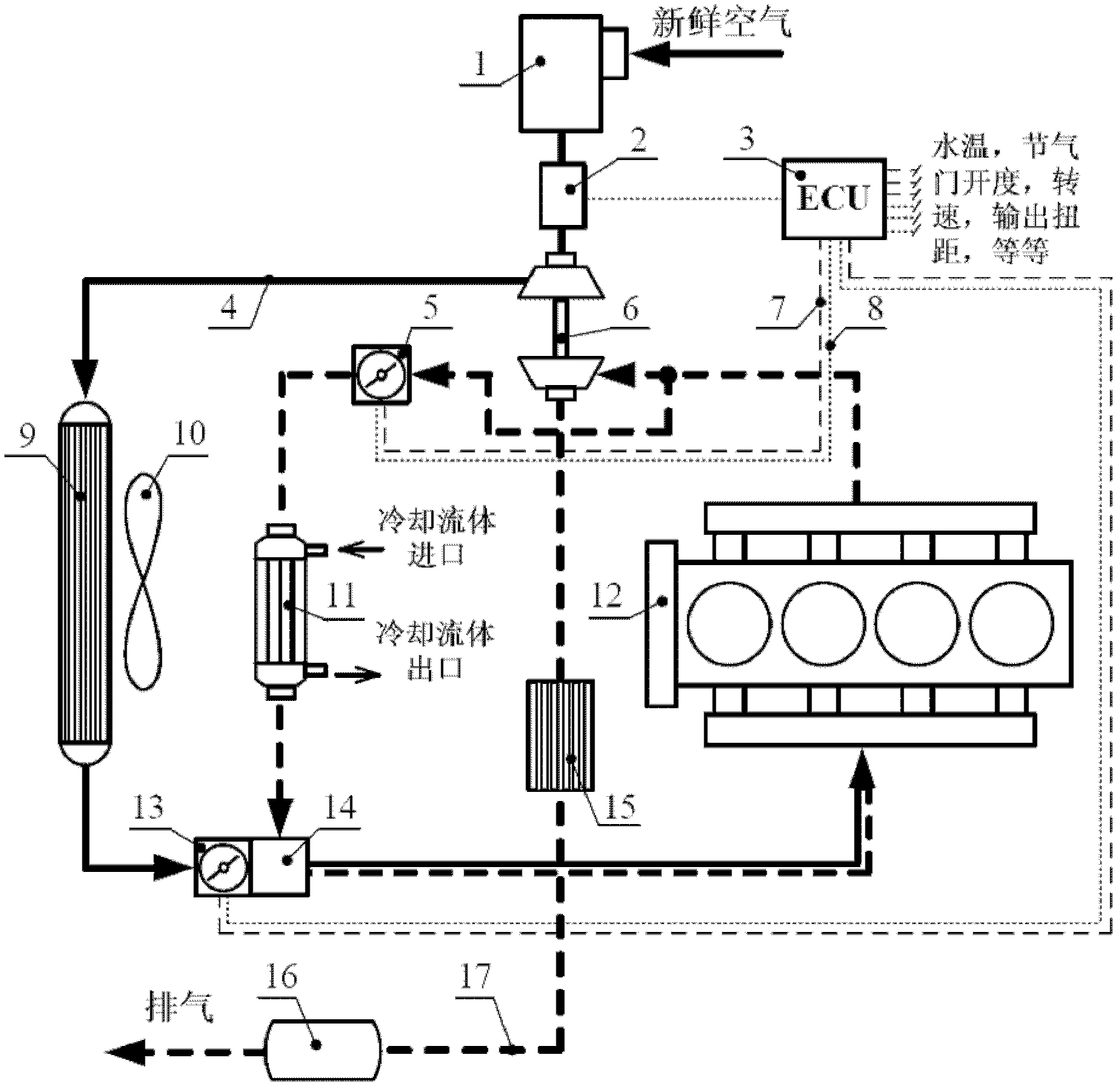 On-line spray descaling method and system for diesel engine exhaust gas recirculation cooler