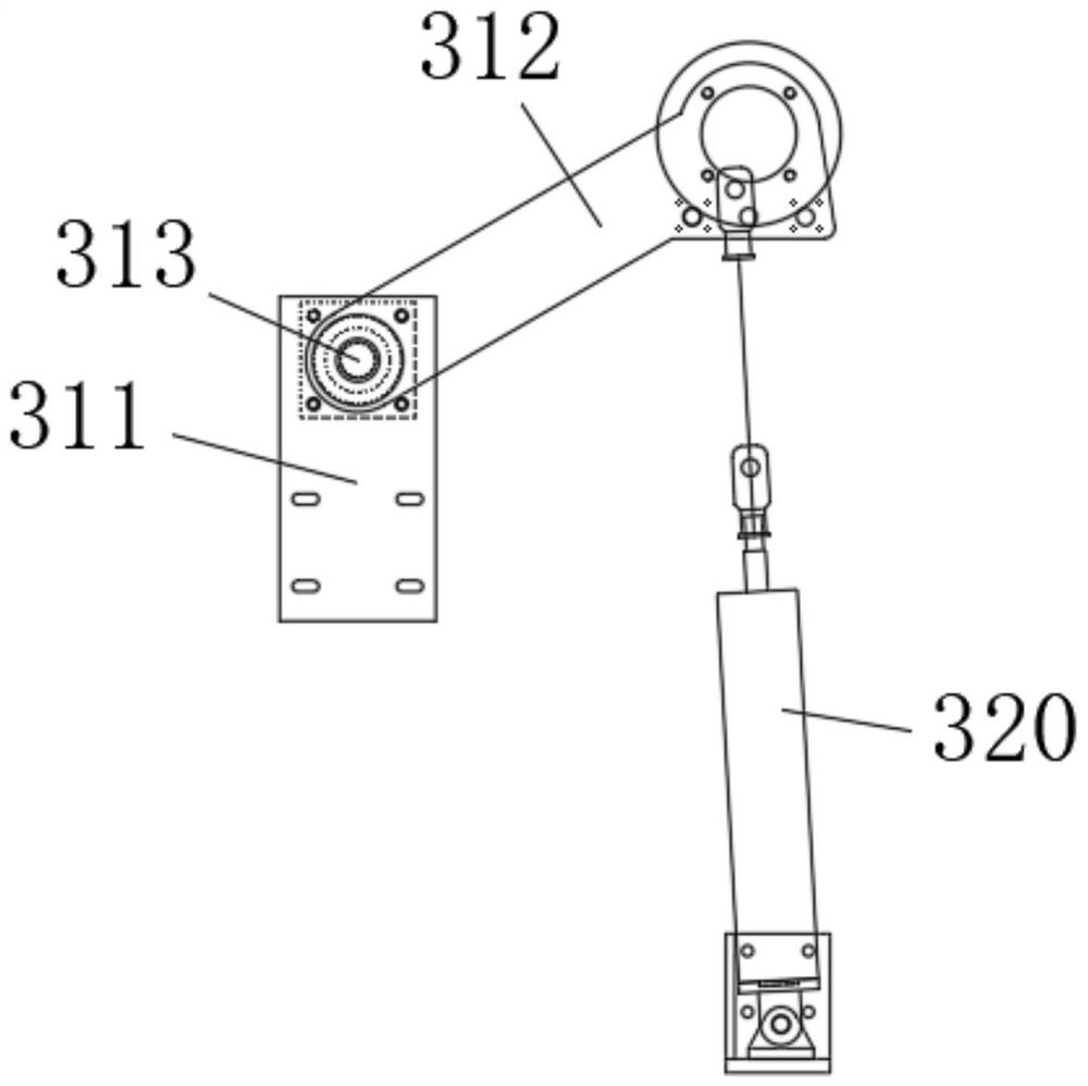 Radial tire material coiling and conveying device