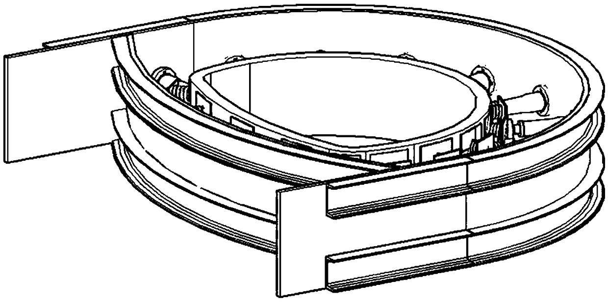 Test system for simulating deformation and failure characteristics of tunnel