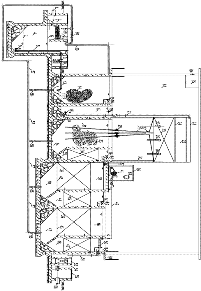 Energy-saving and emission-reducing town sewage treatment system