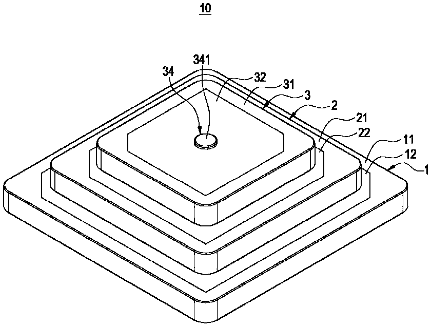 Ceramic antenna feed hole insulation structure