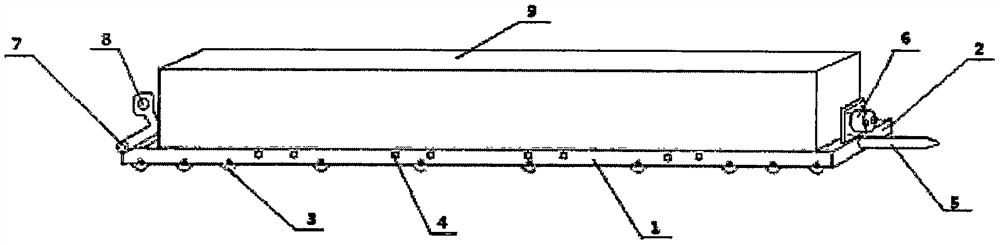 Battery replacement bracket for power battery of electric vehicle