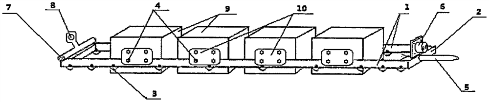 Battery replacement bracket for power battery of electric vehicle