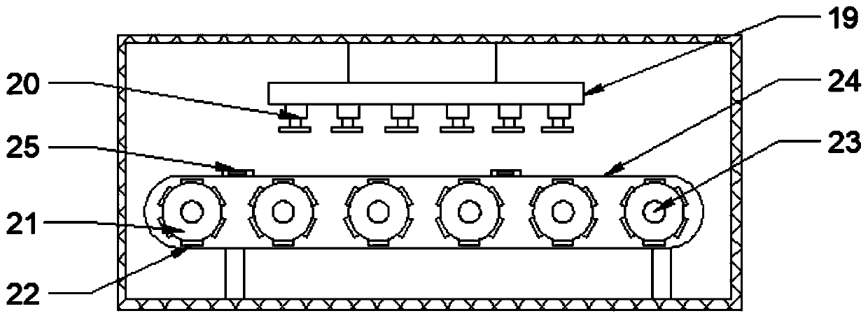 Cleaning and drying device for woollen sweater processing