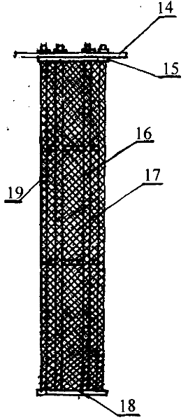 Single-pipe external-compression type mechanical-circulation forced-cross flow solid and liquid-separating dynamic membrane system and device