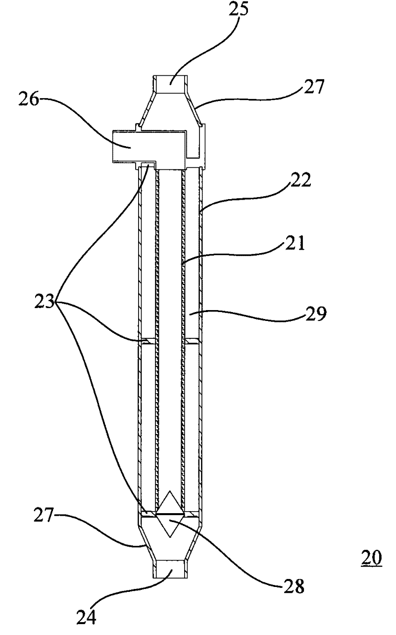 Single-pipe external-compression type mechanical-circulation forced-cross flow solid and liquid-separating dynamic membrane system and device