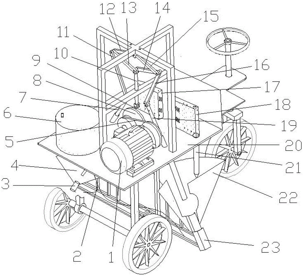 Automatic 60-degree double-row piling device and piling method