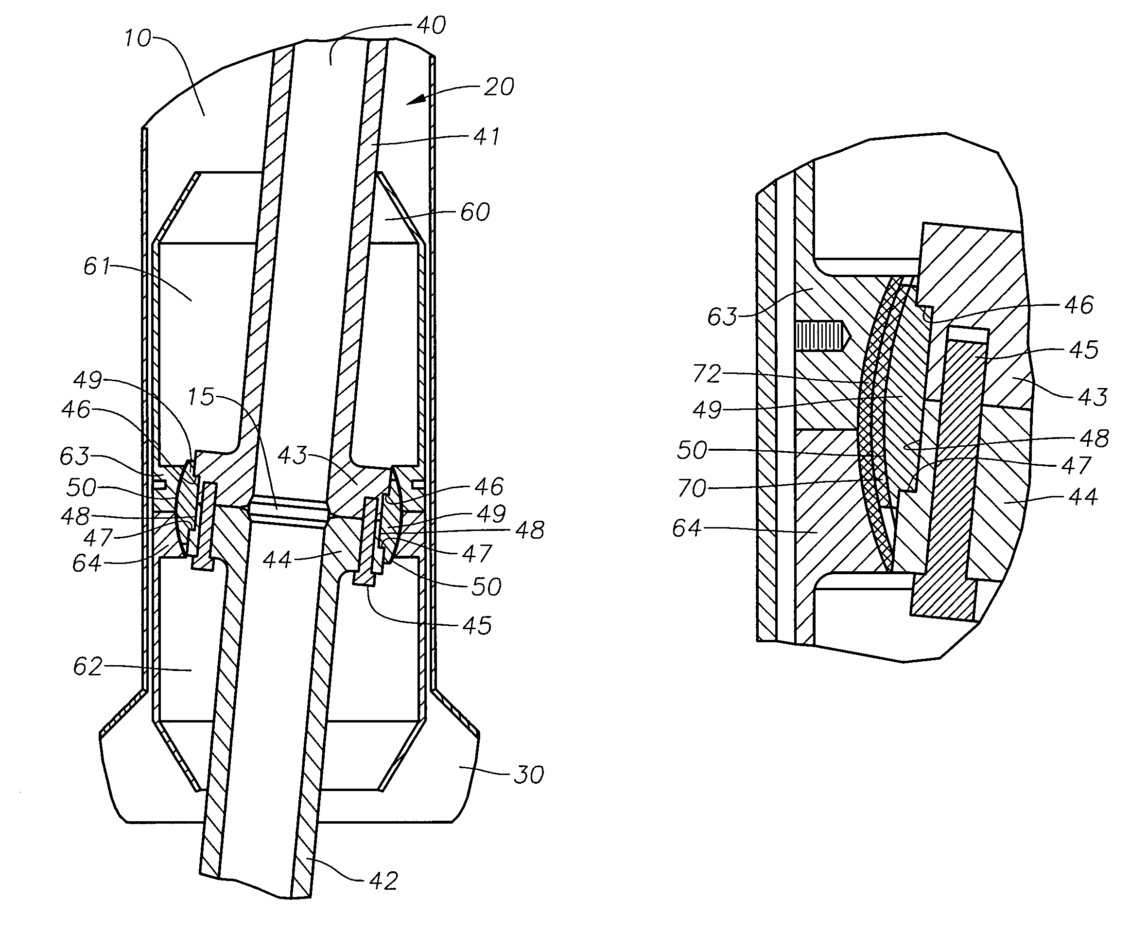 Wear resistant coating for keel joint