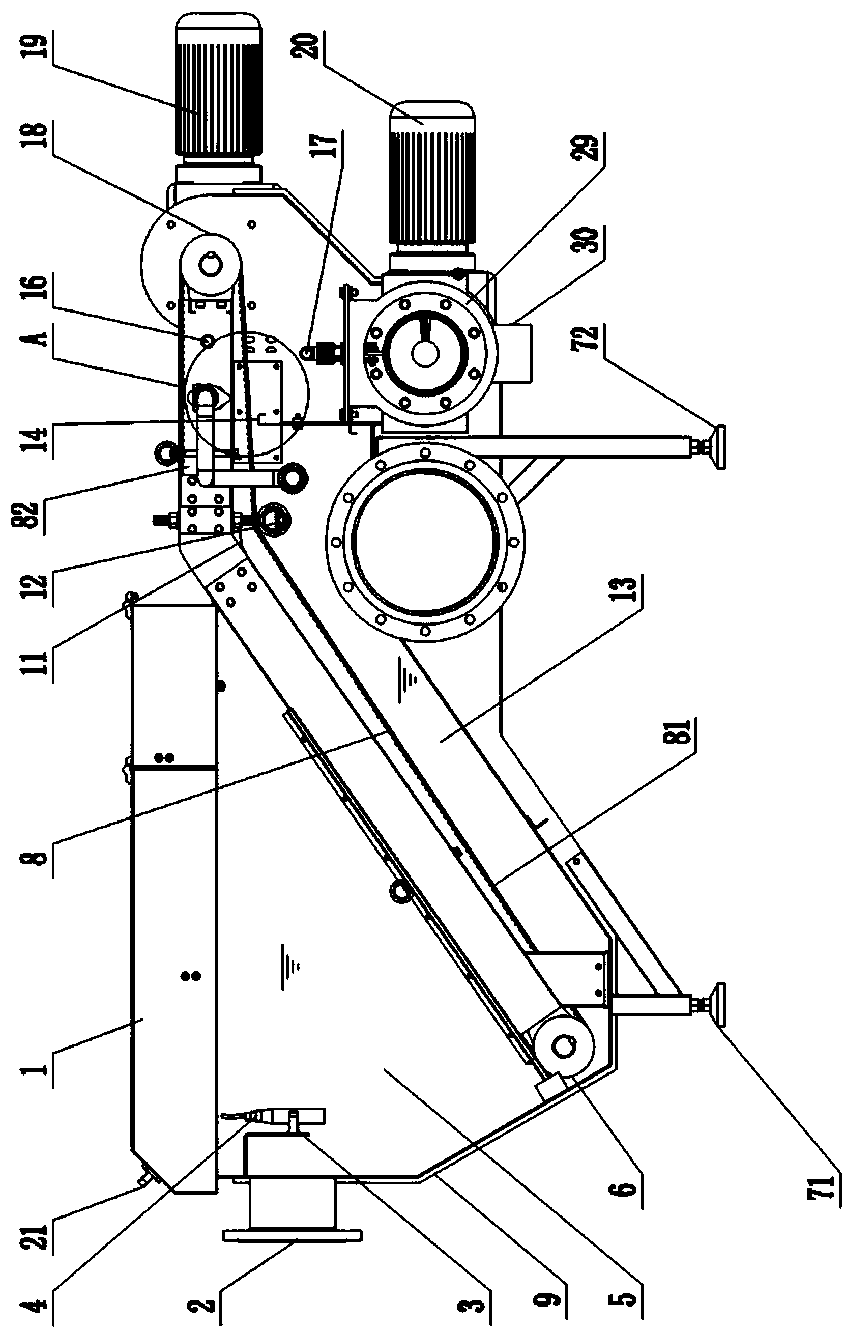 All-in-one machine for sewage sludge treatment