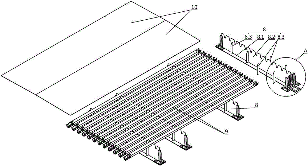 Railroad bridge separated double-box steel main-girder structure with independent air nozzles