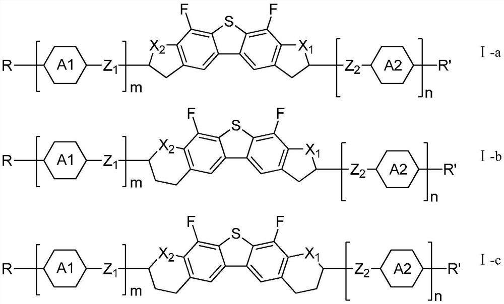 Liquid crystal compound containing dibenzothiophene and oxygen-containing heterocycles and application of liquid crystal compound