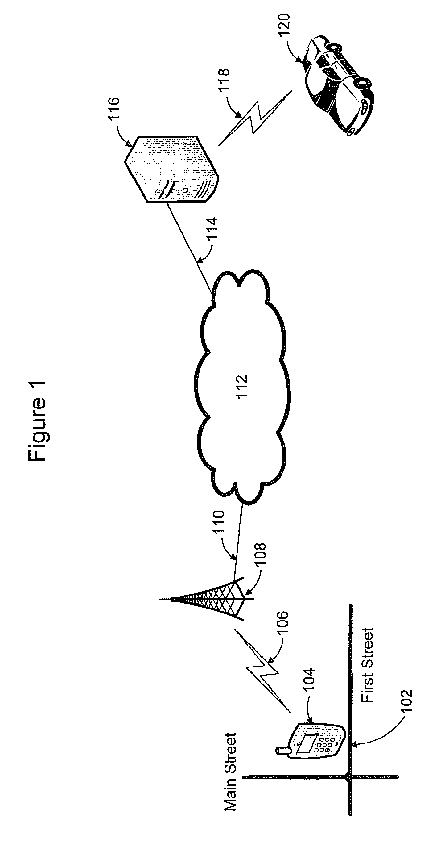 Automatic service vehicle hailing and dispatch system and method