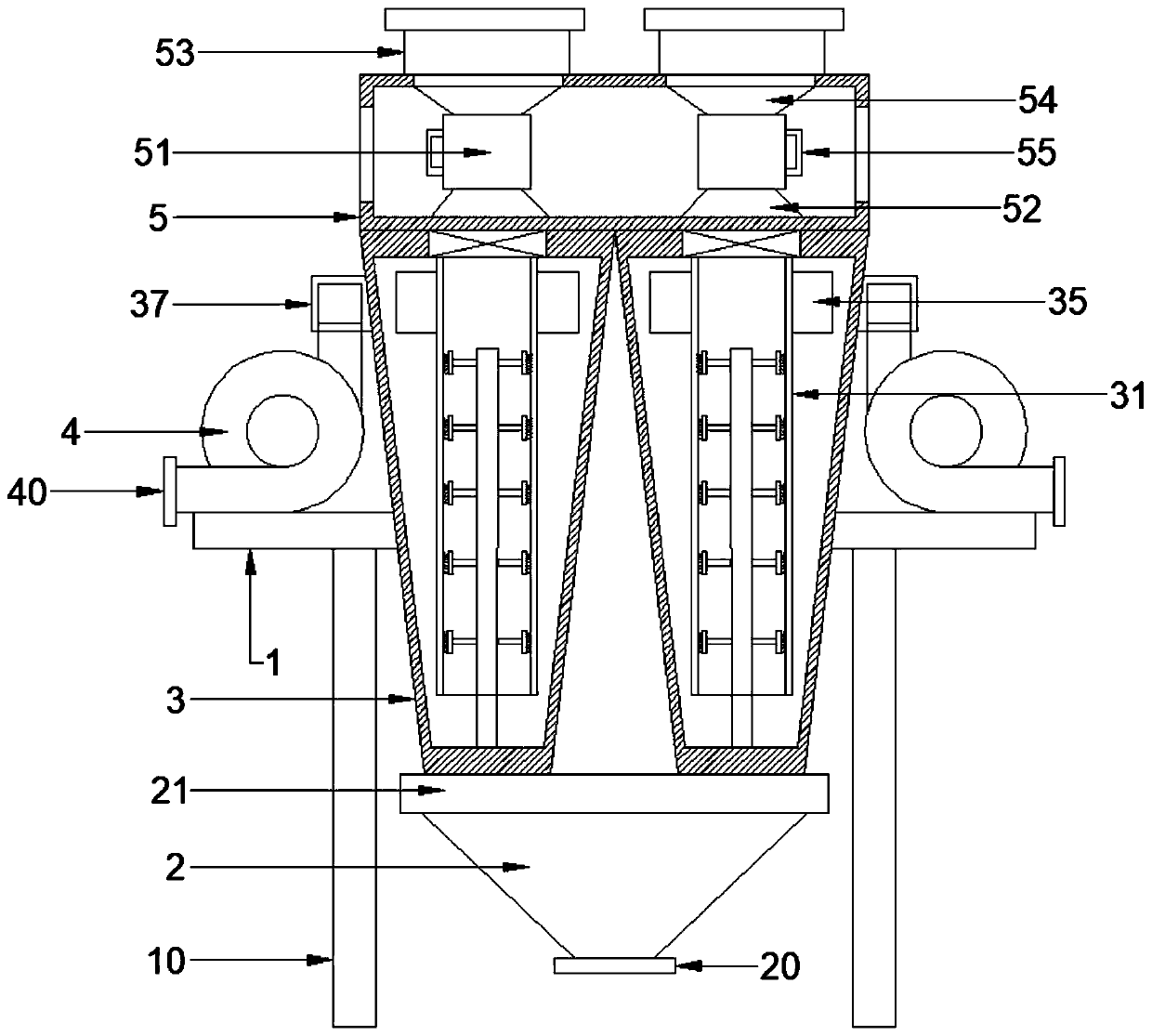 Environmentally friendly air dust removal equipment for chemical workshop and using method thereof