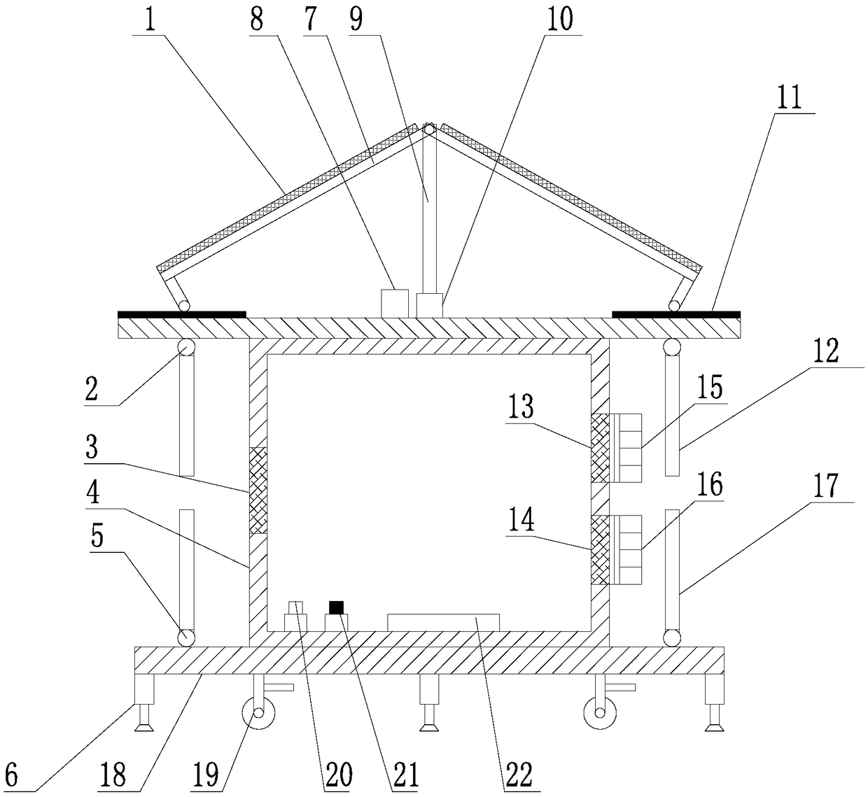 Solar switch cabinet and application method thereof