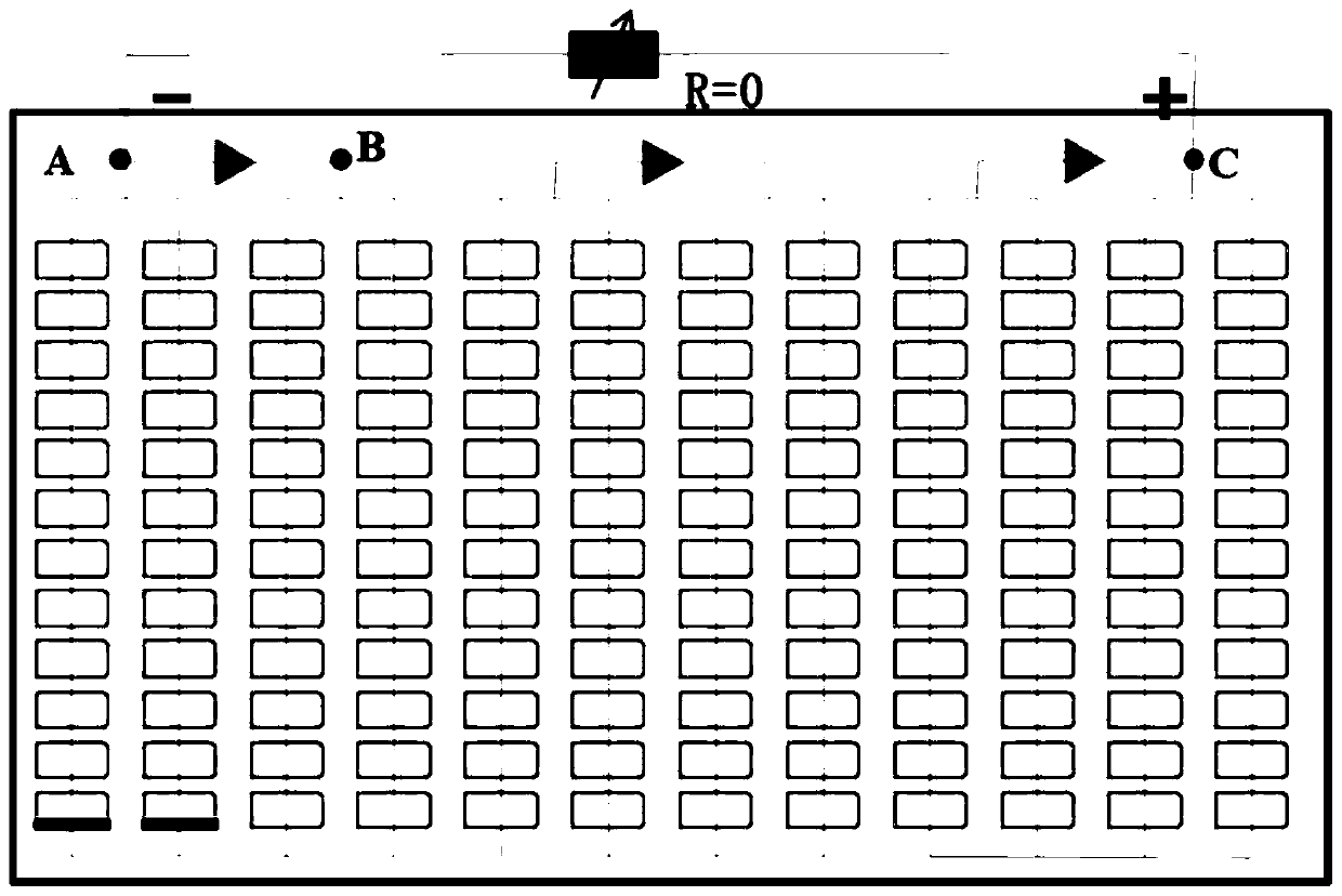 Half-cut photovoltaic module hot spot temperature test method