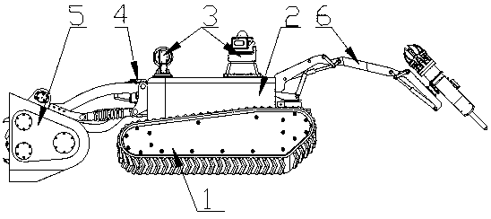 Multifunctional detecting, desilting and repairing robot for drainage system