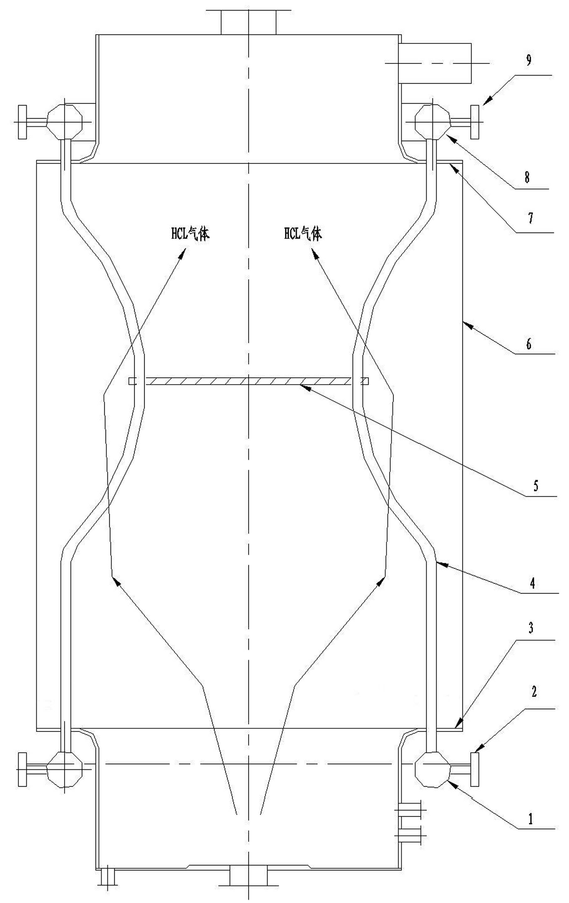 Technology for secondarily producing medium pressure steam during synthesizing chlorine and hydrogen into hydrogen chloride and equipment thereof