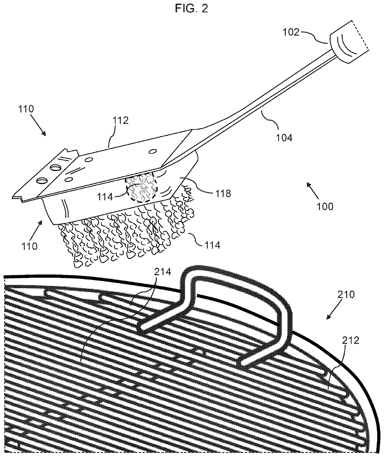 Barbeque chain brush