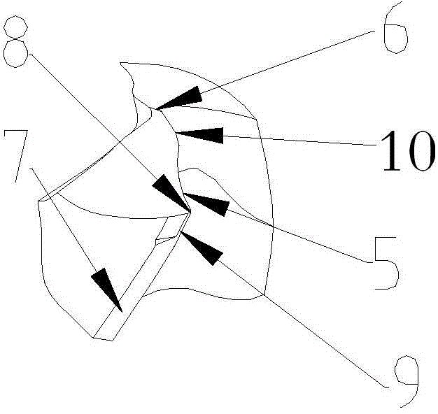 J-shaped seamed edge correction auger bit